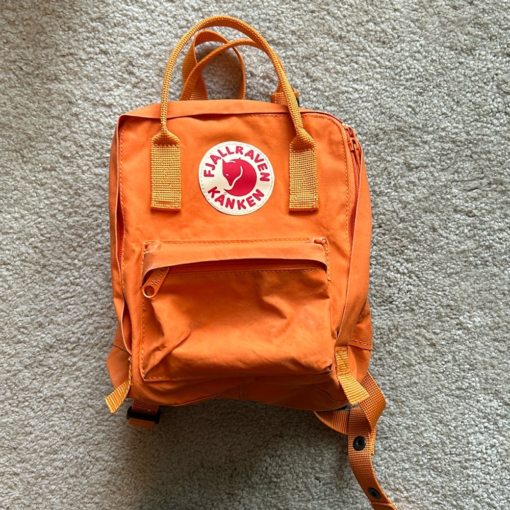 Fjallraven Kanken mini backpack orange